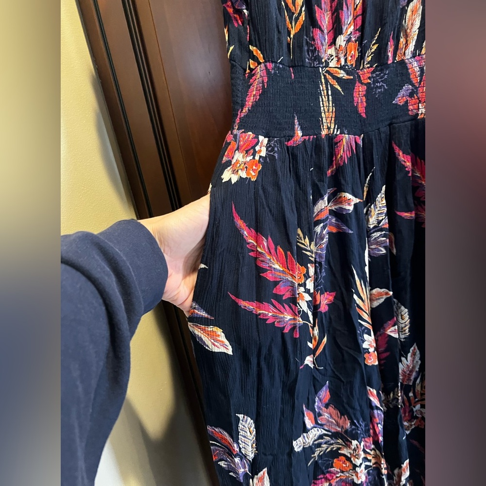 Patrons of Peace Floral Off the Shoulder Jumpsuit - S - Picture 3 of 6